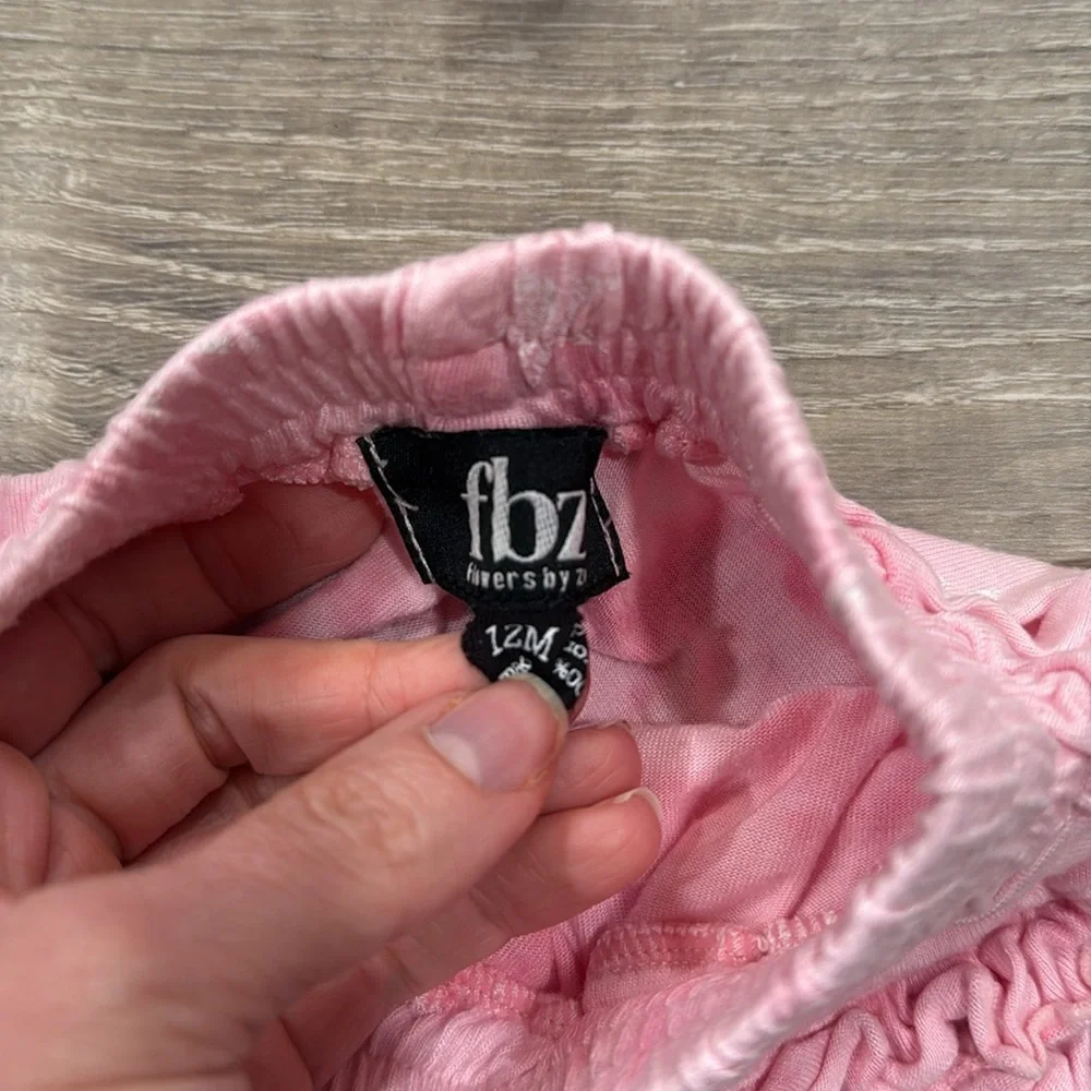 FBZ Pink Star Tie-Dye Top and Shorts Set